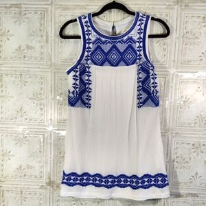 Tea N Cup Gauze Embroidered Dress